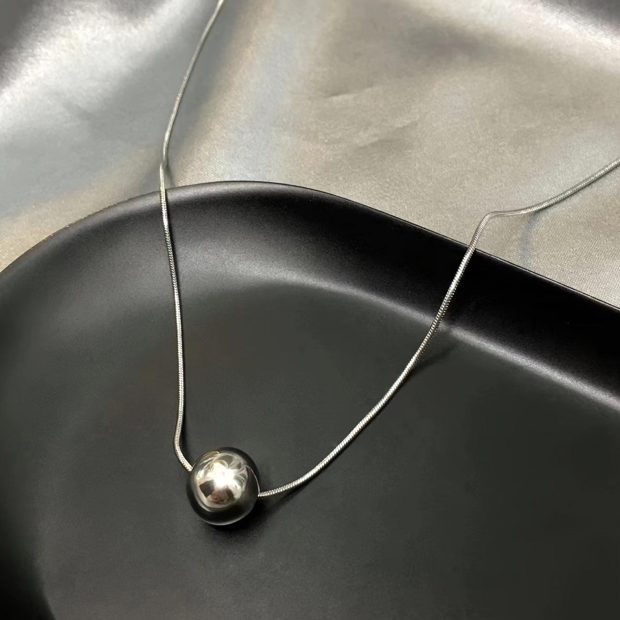 Colar Pingente Bola - Metamorfose Aço